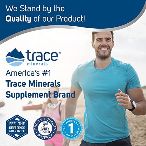 Trace Minerals Liquid Ionic Calcium Supplement, 200mg, 59ml, 2 fl oz | Supports bones, nerves, and muscles, 70+ trace minerals