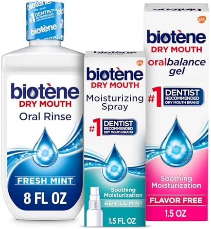 Biotene Oral Rinse, Dry Mouth Spray and Moisturizing Gel, 1 Kit