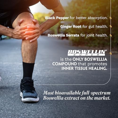 TRIBE ORGANICS Boswellia Serrata Complex Supplement for Joint Support, Muscle Relief - Vegetarian Non-GMO 120 Capsules
