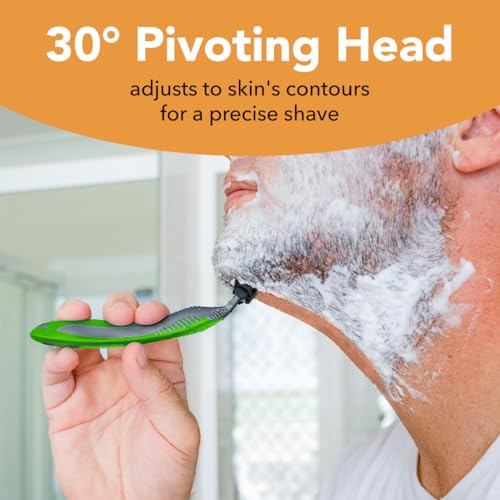 BIC Flex 3 Men's Disposable Razors, 3-Blade, Smooth Shave, 8-Pack | Pivoting Head for Easy Control | Lubricating Aloe Strip for Comfort | Ergonomic Handle for Better Grip