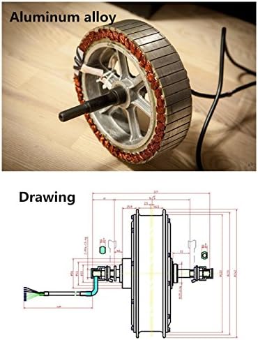 NB POWER Programmable, QS 3000W Electric Bike Conversion Kit, 72V 80A Savoton Sine Wave Programmable Controller, Brushless gearless Motor