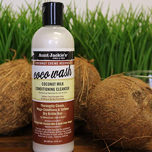 Aunt Jackie's Coconut Crème Recipes Curl Boss Coconut Curling Hair Gel for Natural Curls, Coils and Waves, 15 oz