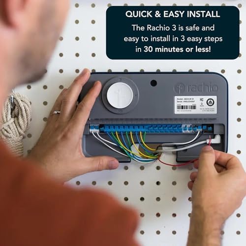 Rachio 3 Smart Bundle: 8 Zone Controller with Outdoor Enclosure