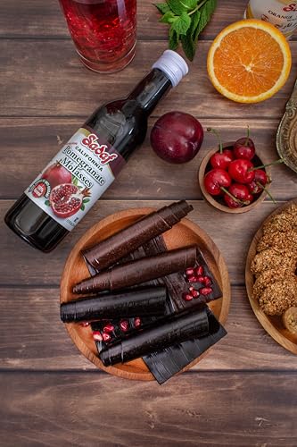 Sadaf Premium Pomegranate Molasses - 100% Pure Pomegranate Molasses for Cooking & Food Flavoring - Syrup - Middle Eastern Cuisine - Kosher & Vegetarian - 12 oz Bottle