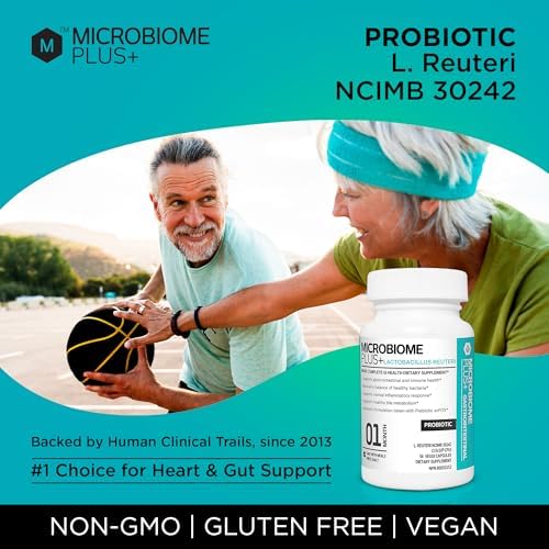 Microbiome Plus Gastrointestinal Probiotics L Reuteri NCIMB 30242 GI Digestive Supplements Capsule