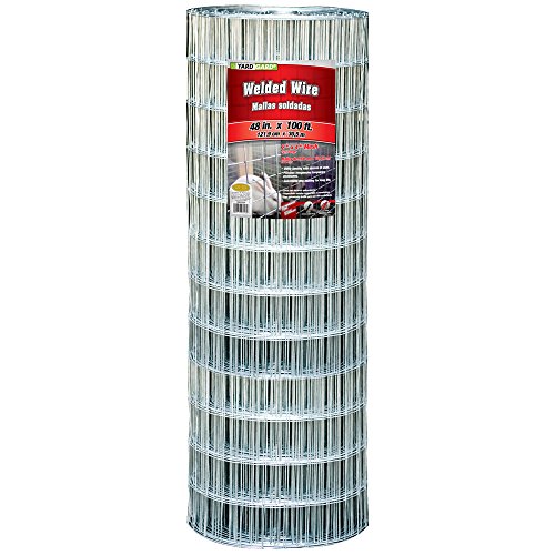 YARDGARD 2 in. x 4 in. Mesh Welded Wire Fence Roll, 36 in. x 100 ft., 14-Gauge Galvanized Steel Fence for Animal Enclosures, Garden Protection and Property Fencing, Rabbit Control an Utility Fence
