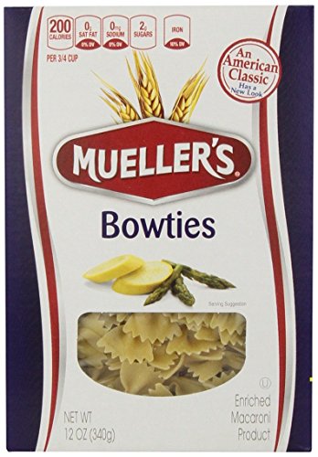 Muellers Pasta Bowties, 12 Ounce (Pack of 2)