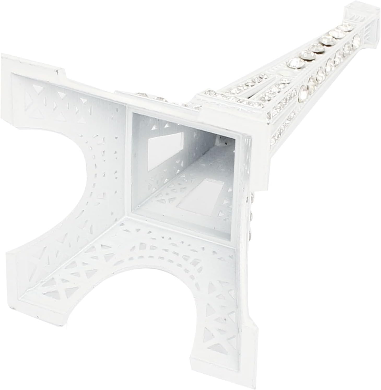 uxcell Plastic Mini Eiffel Tower Figurine Statue Model Desk Decor 13cm White