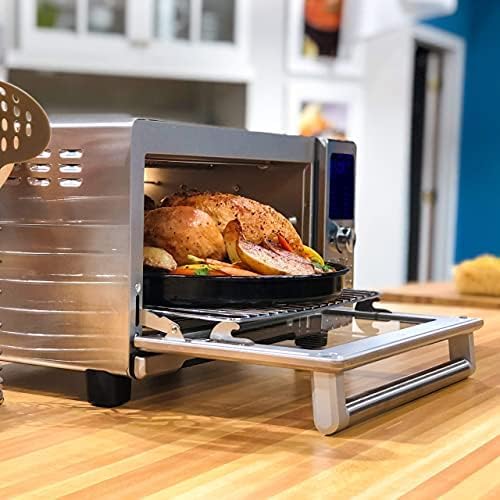 Nuwave Bravo Air Fryer Toaster Smart Oven, 12-in-1 Countertop Convection | 30-QT XL Capacity, 50°-500°F Temperature Controls