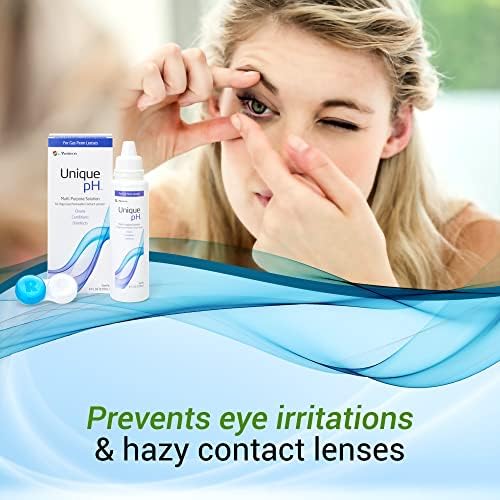 Menicon Unique pH Multipurpose Contact Lens Solution with Lens Case 4 fl oz