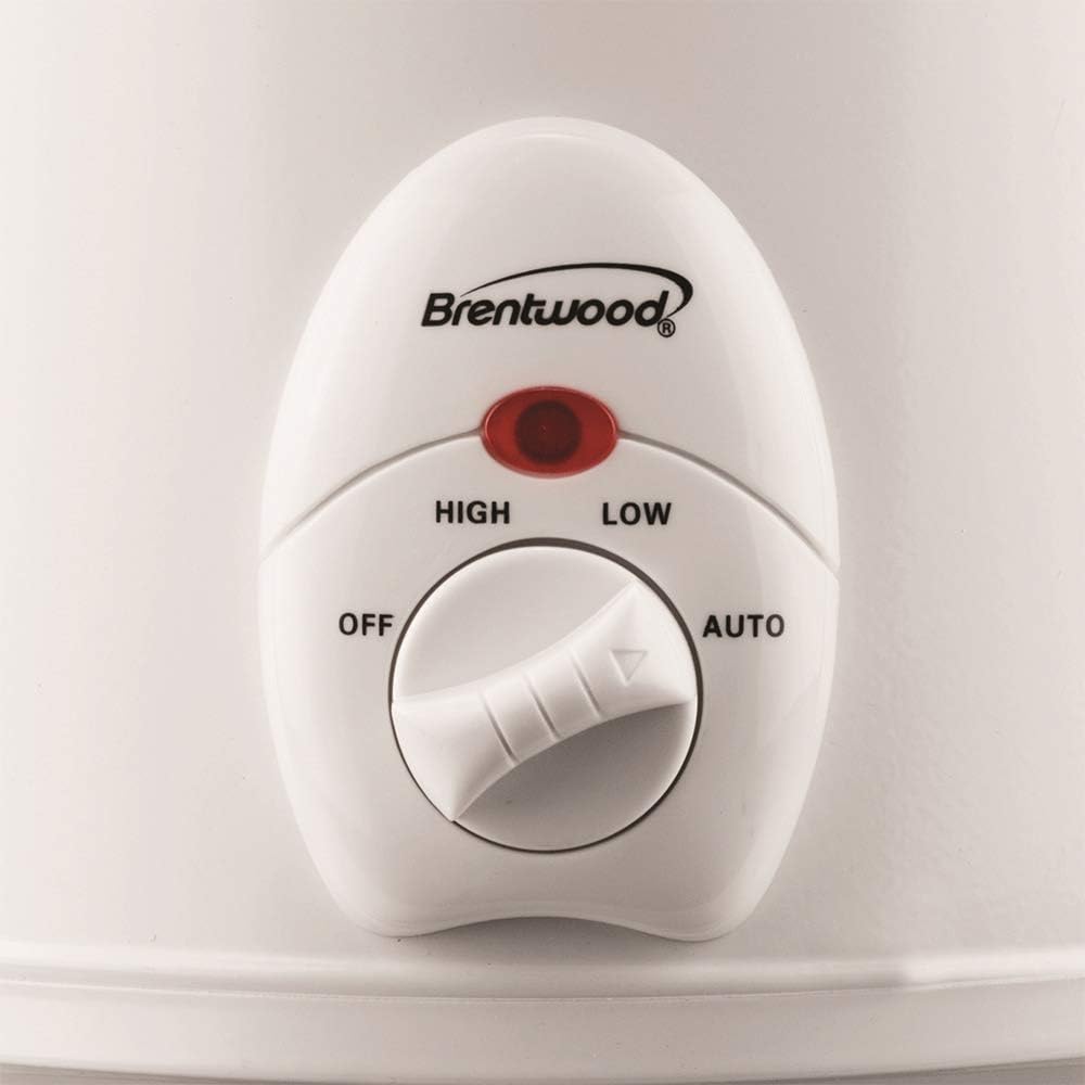 Brentwood SC-135W Appliances 3 quart Slow Cooker, White