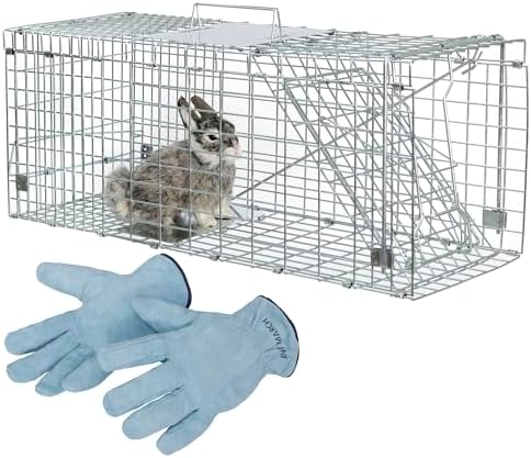 ANT MARCH Live Animal Cage Trap 24" Steel Humane Release Rodent Cage