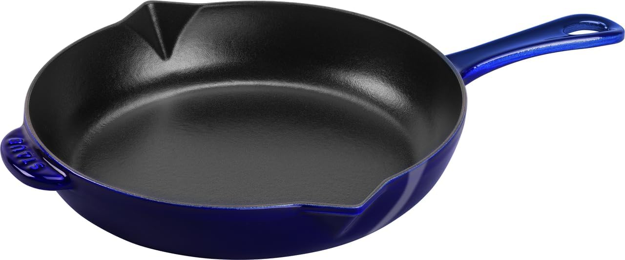 Staub Cast Iron 10-inch Fry Pan - Grenadine, Made in France