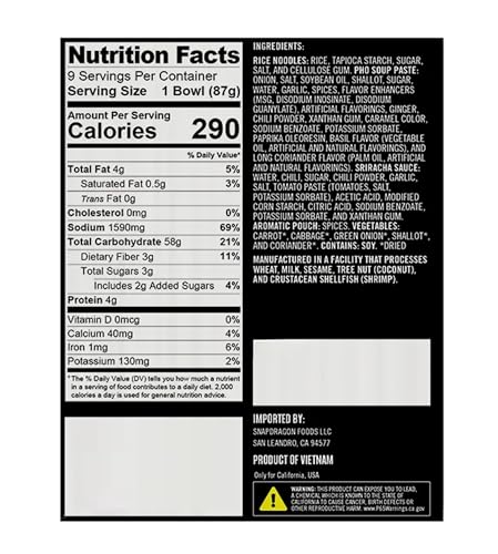 Snapdragon Vietnamese Pho Bowls (9 X 2.1 Oz)Total Net Wt (18.9 Oz),, ()