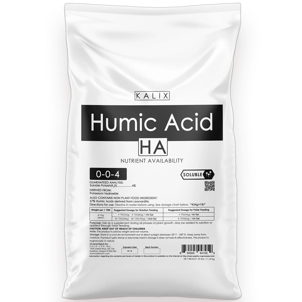 KALIX Humic Acid Fertilizer | Water-Soluble Organic Soil Conditioner for Root Growth & Nutrient Uptake | Improves Soil Structure & Plant Health