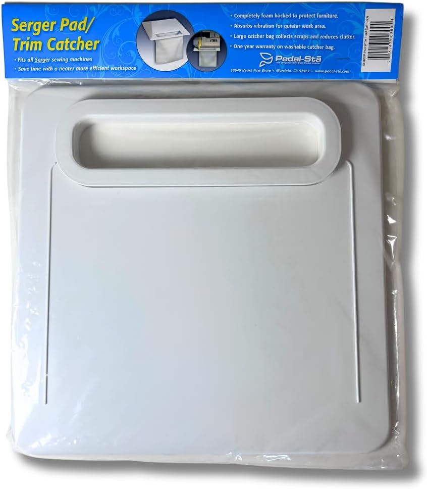 Pedal-Sta Serger Pad Trim Catcher, 100% American made.