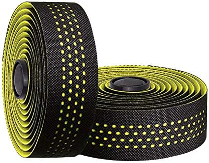 Tvoip 2 Rolls Soft Road Bike Bicycle Handlebar Cork EVA PU Bar Tape Professional Cycling Damping Anti-Vibration Wrap