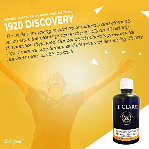 T.J. Clark Legendary Colloidal Mineral Formula 32 fl. oz. (3 Pack) by T.J. Clark
