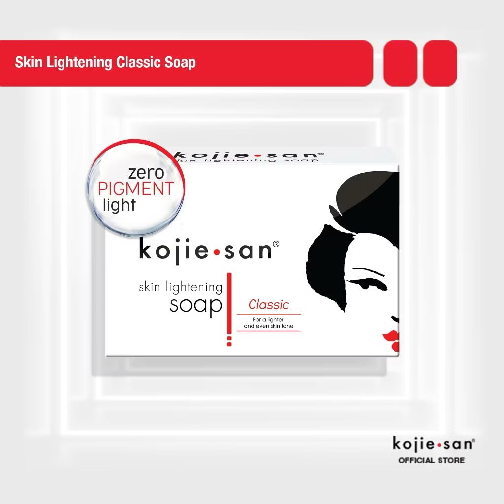 Kojie San Skin and Body Brightening Soap - Original Kojic Acid, Dark Spot Remover Bar Soap with Glycerin & Tea Tree Oil - 65g x 2 Bars