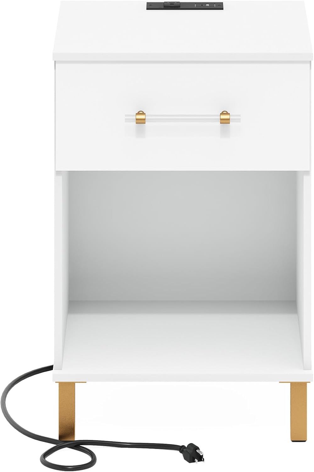 Furinno Turn-N-Tube End Table Corner Shelves, Set of 2, Dark Cherry/Black | Stackable Modern End Table with Open Shelf, Night Stand, Bedside Table, for Living Room, Bedroom
