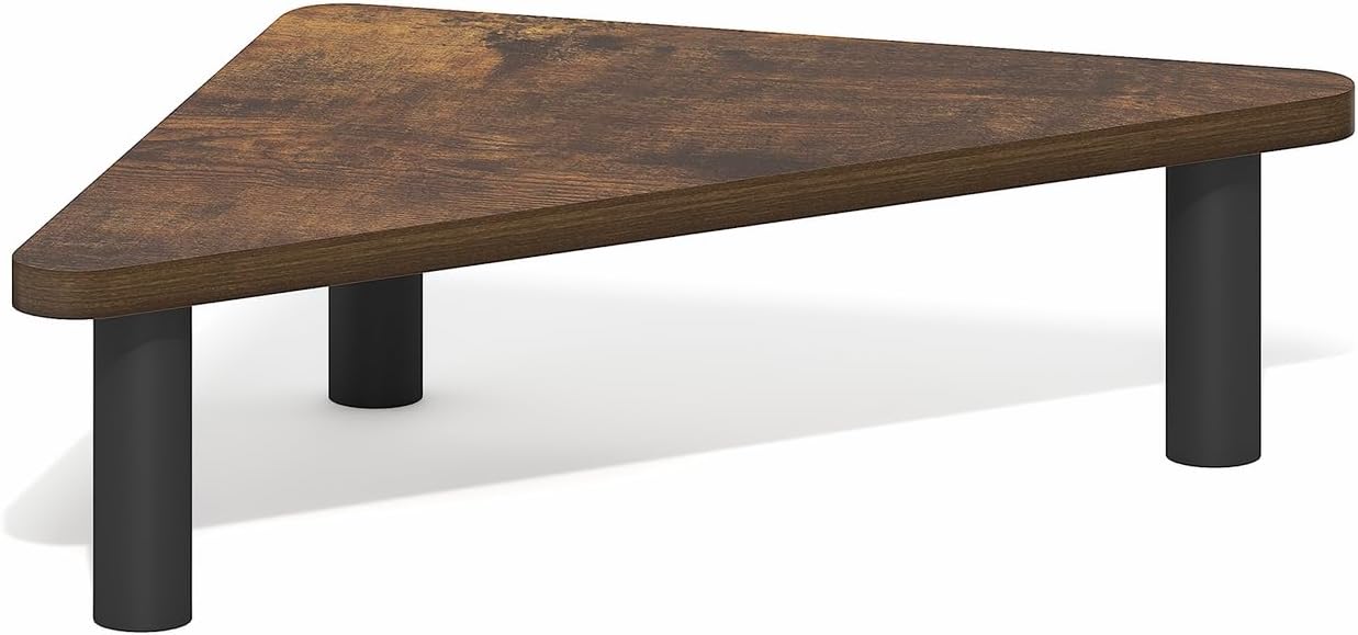 FURINNO Turn-N-Tube Monitor Stand, French Oak Grey/Black