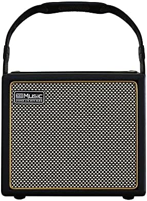 Acoustic Guitar Amplifier, 30 Watt Bluetooth Speaker Rechargeable Portable Acoustic Guitar Amp with Reverb Chorus Effect,3 Inputs, Black