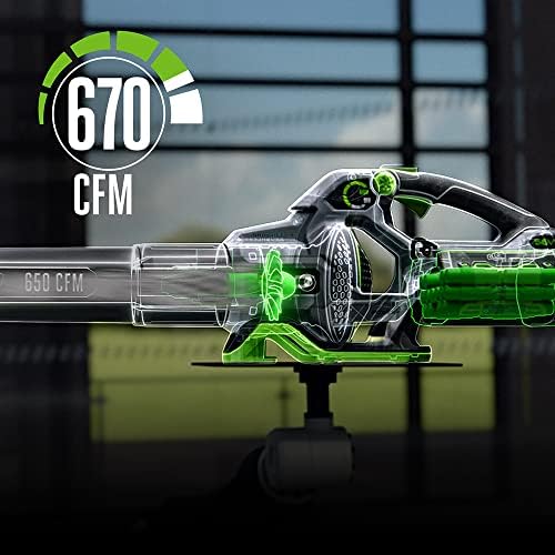 EGO POWER+ Cordless Electric Leaf Blower, 530 CFM, With Battery - LB5302