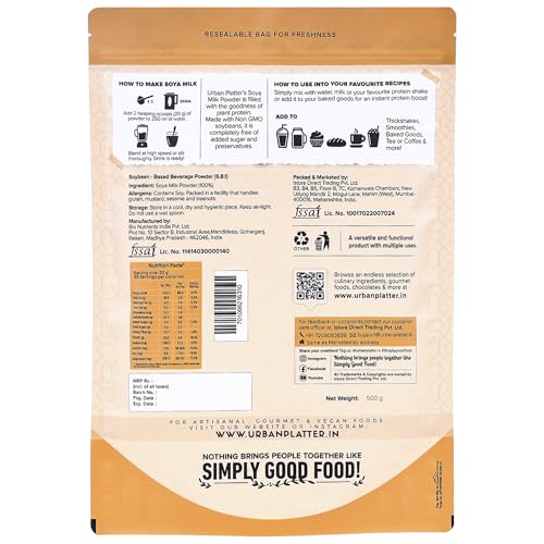 Urban Platter Soy Milk Powder, 400g