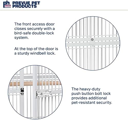 Prevue Pet Products Wrought Iron Select Bird Cage Pewter Hammertone 3153W