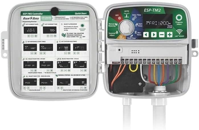 Rain-Bird ESP-TM2 Indoor Outdoor Irrigation WiFi Zone Controller Timer Box and Link Lnk WiFi Mobile Wireless Smartphone Upgrade Module Sprinkler