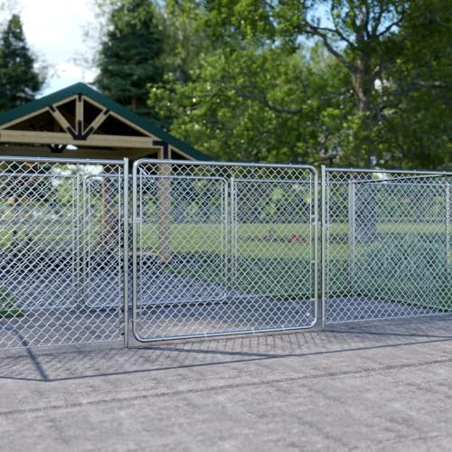 Fit-Right 5'H Adjustable Chain Link Gate Kit - Galvanized