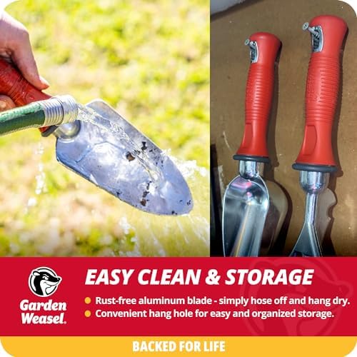 Garden Weasel 3Piece Hand Tool Set Trowel Transplanter Cultivator Gardening