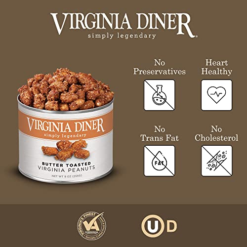 Virginia Diner Chocolate Pecan Dovetail Candy Clusters with Caramel - Preservative Free from Virginia Since 1929-18 Oz