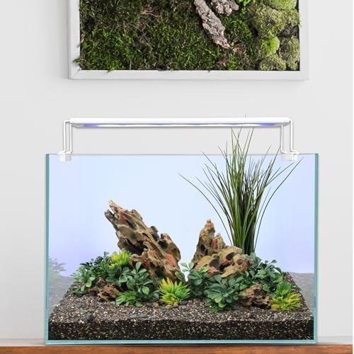 CURRENT USA 18-24" Inch White Full Spectrum Freshwater LED Aquarium Plant Light 10 15 20 25 Gallon | Satellite Plus RGB+ for Aquariums | Wireless 24