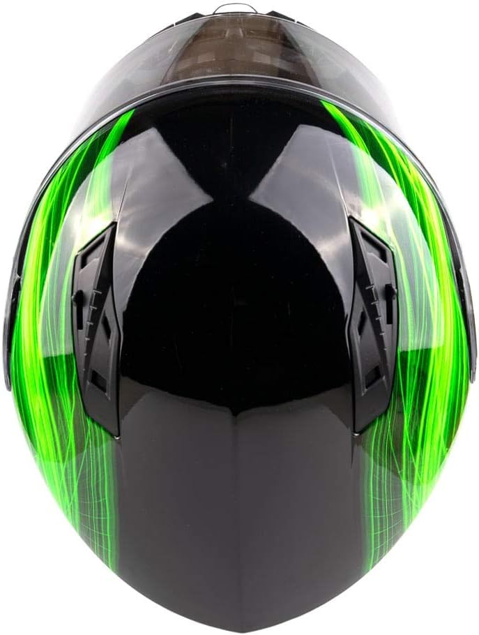 Adult Modular Motorcycle Helmet DOT w/Retractable Sunglass Full Face Flip-up Typhoon TH158