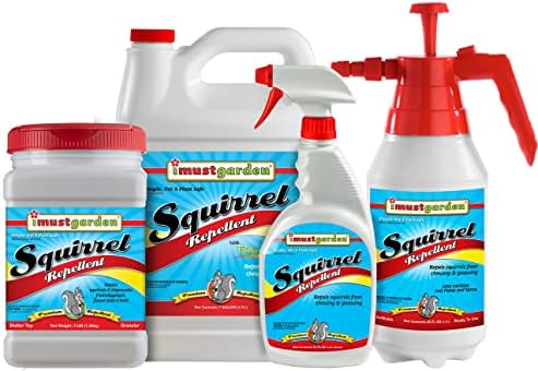 I Must Garden Squirrel Repellent: Stops Chewing on Plants/Furniture - 1 Gal