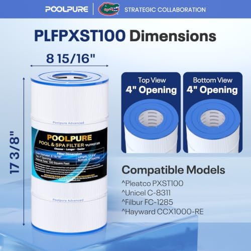 POOLPURE PXST100 Pool Filter Replaces Hayward X-Stream CC1000 1PACK