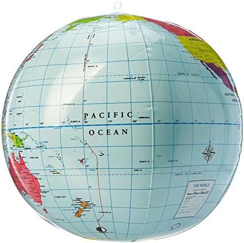 Learning Resources Inflatable 11 inch Globe, Geography for Kids, STEM, Back to School, Teacher Must Haves, Ages 6+