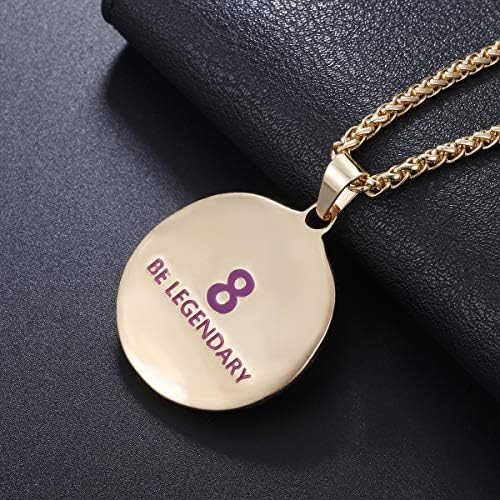 Black Mamba Memorial Pendant - Basketball Star Snake Necklace for Men & Women, Mamba Forever Tribute Jewelry