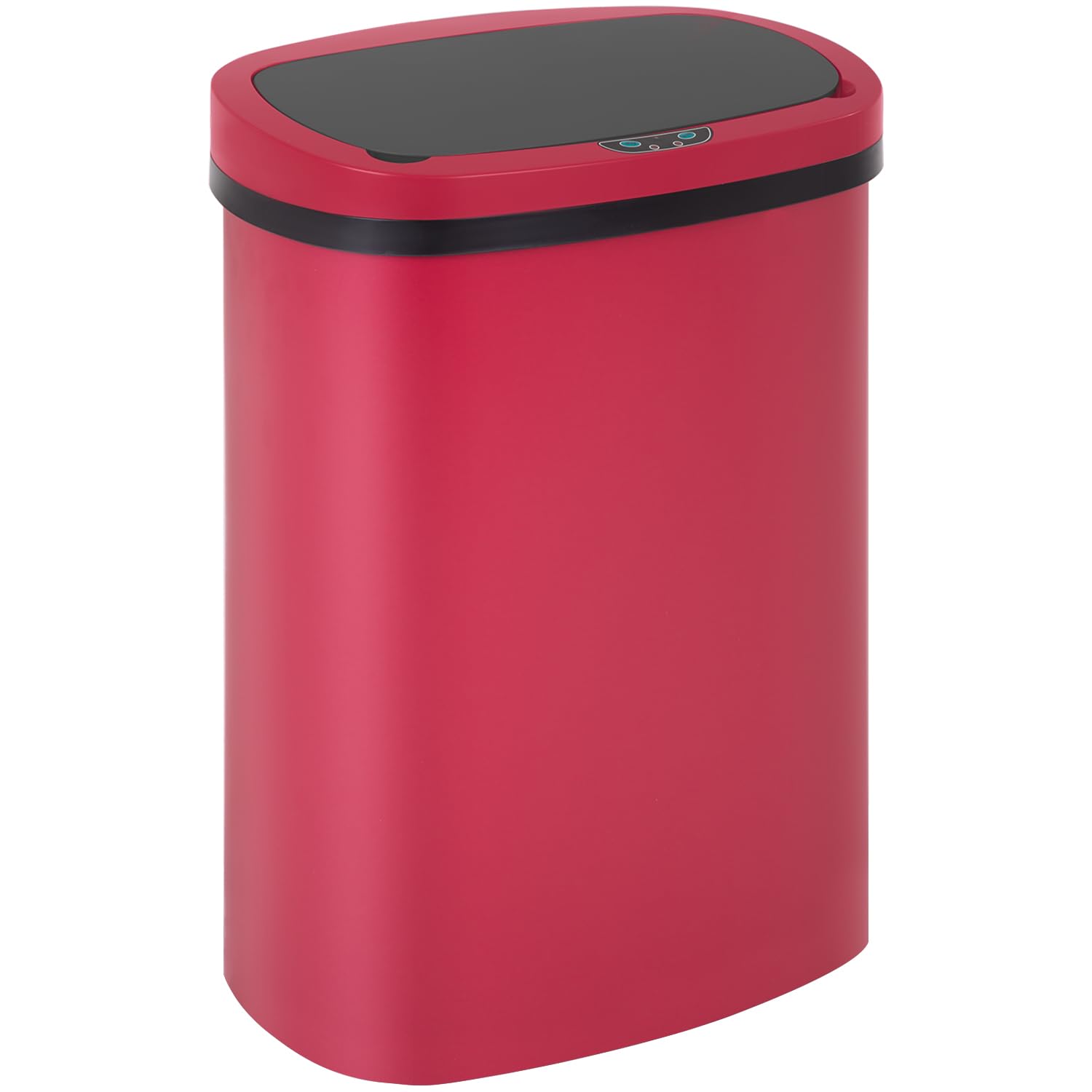 BestOffice | 13 Gallon Stainless Steel Trash Can with Lid | Steel | Automatic Touchless Garbage Can | Odor Control | Modern Oval Design | Easy to Clean | For Kitchen, Bathroom, Office or Home