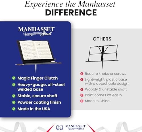 Manhasset 50 Orchestral Music Stand, 6-Pack