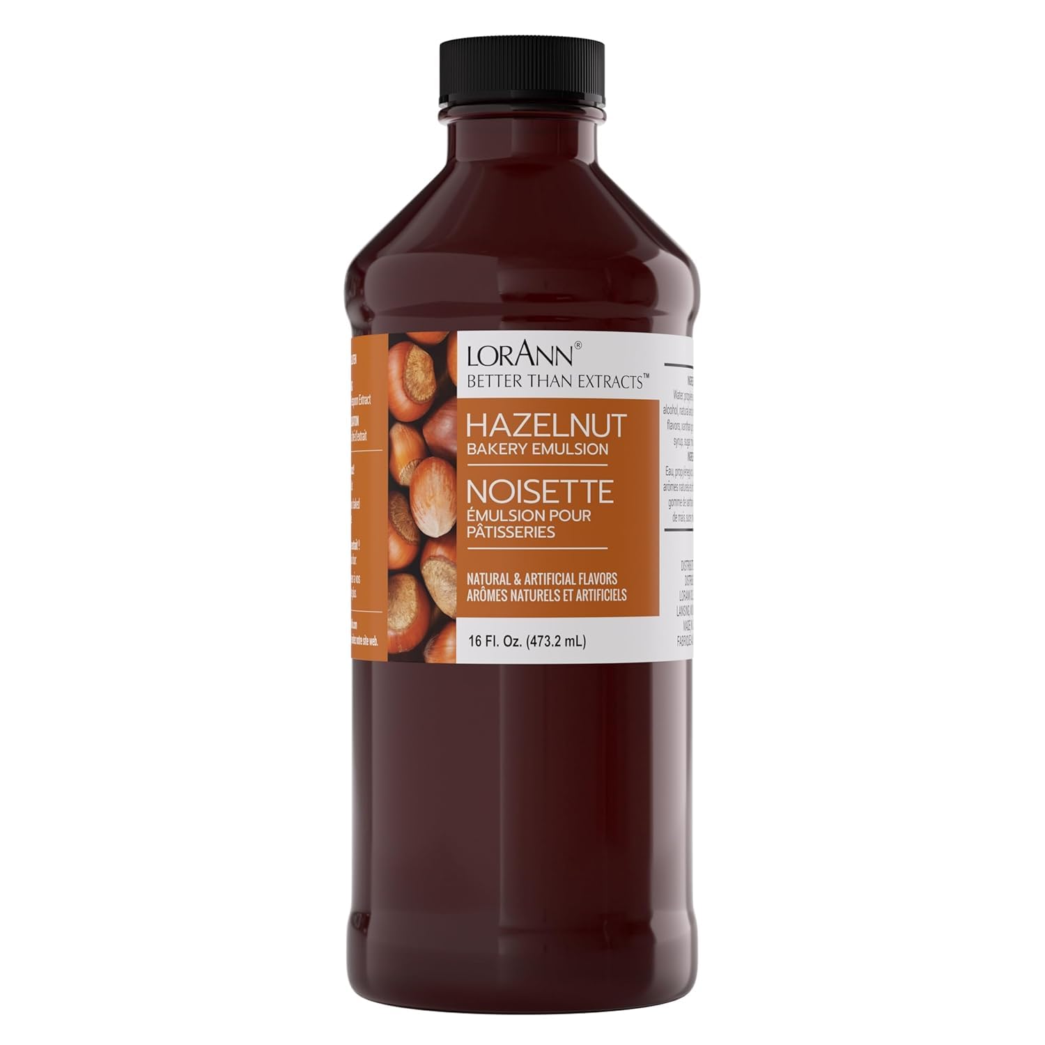 LorAnn Oils Peppermint Bakery Emulsion: True Essence, Ideal for Boosting Fruit Tones in Cakes, Cookies & Desserts, Gluten-Free, Keto-Friendly, Extract Substitute Essential for Your Kitchen, 16 Oz