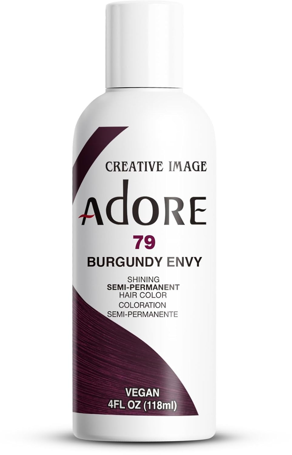 Adore Semi Permanent Hair Color, 107 Mocha, 4 Fl Oz | Vegan & Cruelty-Free Brown Hair Dye | No Ammonia, No Peroxide, No Alcohol