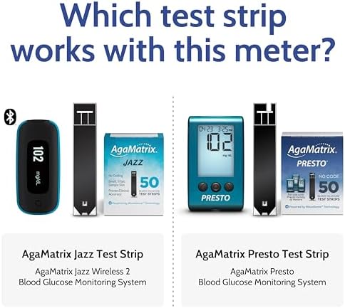 AgaMatrix Jazz Wireless 2 Blood Glucose Monitoring System