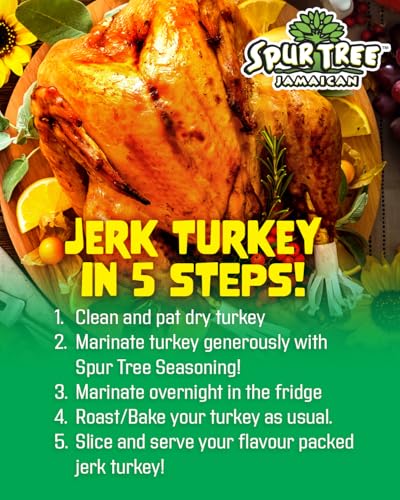 Spur Tree Jamaican Jerk Seasoning, 35 Oz | Authentic Caribbean, Jerk Sauce, All-Natural and Fresh Ingredients