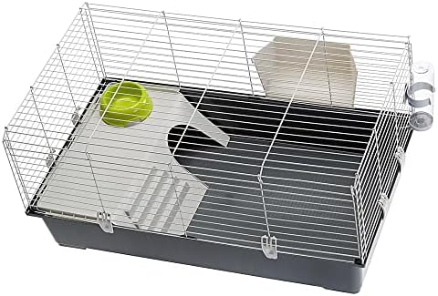 Ferplast Cavie Guinea Pig Cage & Rabbit Cage | Pet Cage Includes All Accessories to Get You Started & a 1-Year Warranty