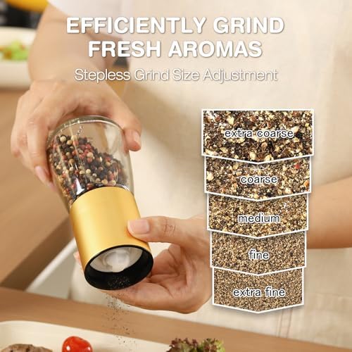 Vucchini Stainless Steel Salt and Pepper Grinder Set Manual