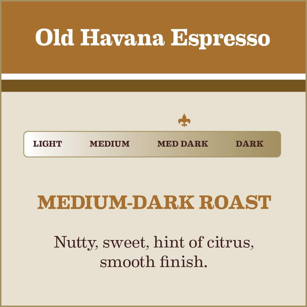 Gavina Old Havana Espresso Whole Bean Coffee, Medium-Dark Roast, 32 OZ Bag | Ideal for Espresso Machine, French Press & Drip Coffee Maker, 100% Arabica, Whole Bean for Fresh Grinding and Preferred Brew