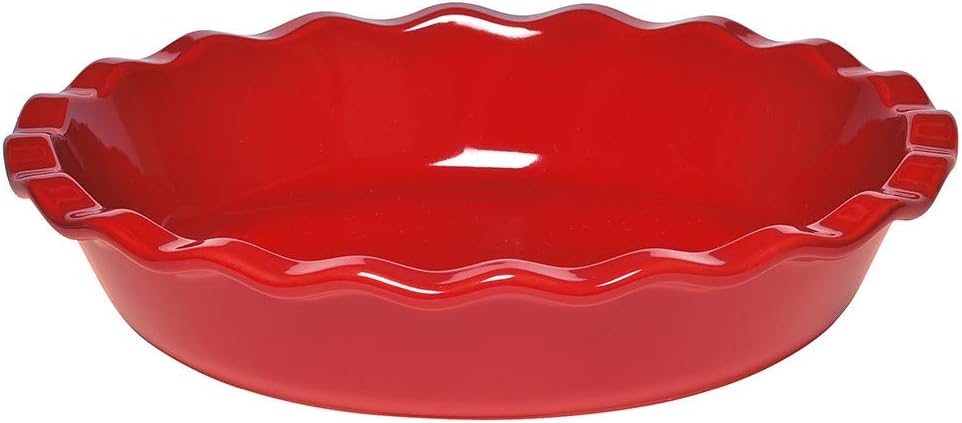 Emile Henry Made In France 9 Inch Pie Dish, White