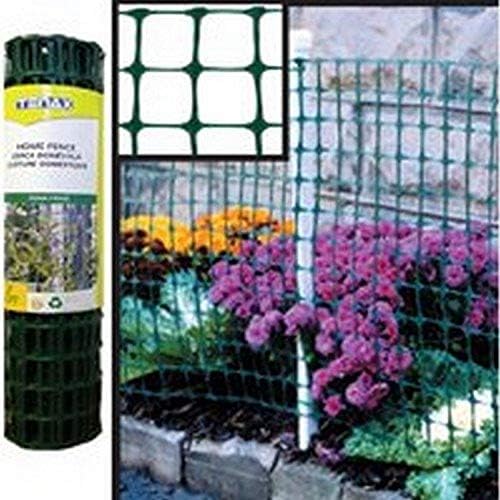 Tenax Garden Fence Mesh - Durable Green Mesh Fence for Outdoor Use - 25 ft L x 24 in W - Polyethylene